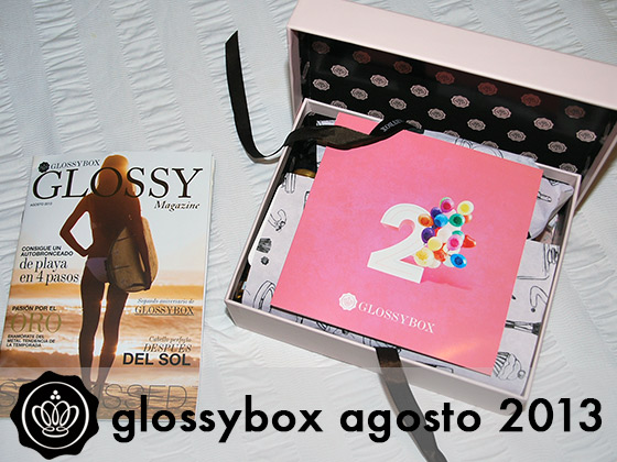 GLOSSYBOX AGOSTO 2013: 2º ANIVERSARIO