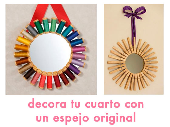 Decora tu cuarto con un espejo original