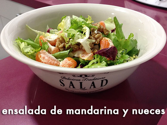 Ensalada de mandarina y nueces