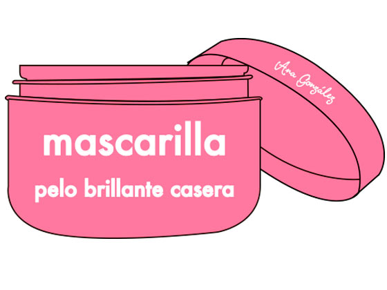 Mascarilla casera para un pelo brillante
