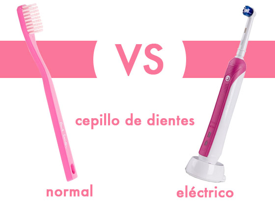 Cepillo de dientes normal VS eléctrico