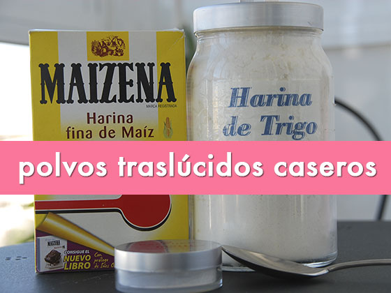 Polvos traslúcidos caseros