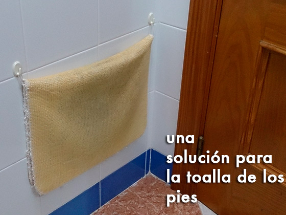 Una solución para la toalla de los pies