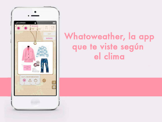 Wathoweather, la app que te viste según el clima