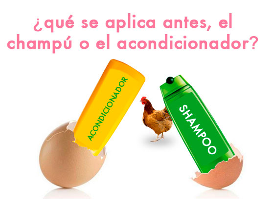 ¿Qué se aplica antes, el champú o el acondicionador?