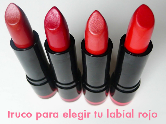 Truco para elegir tu labial rojo