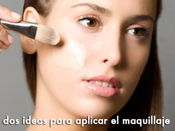 Dos ideas para aplicar el maquillaje