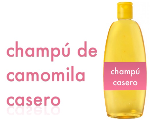 Champú de camomila casero