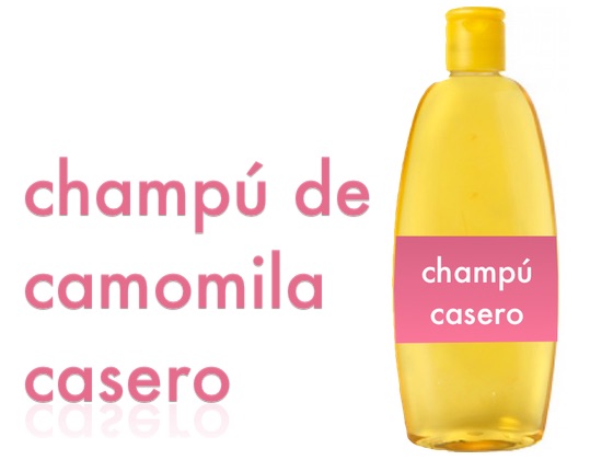 Champú de camomila casero