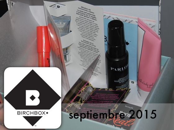 Birchbox Septiembre 2015