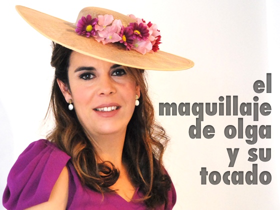 El maquillaje de Olga y su tocado