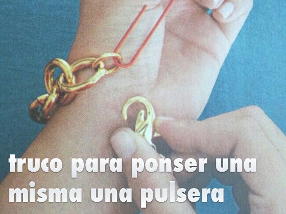 Truco para ponerse una misma una pulsera