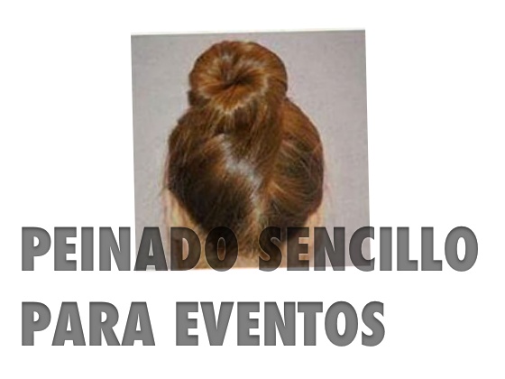 Peinado sencillo para eventos