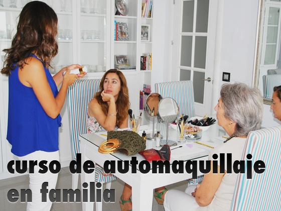 Curso de automaquillaje en familia